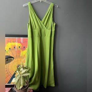 Green J Crew dress